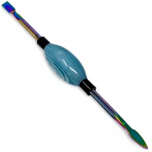 Metal Dabber W/ Jewel-Rock Glass Holder - [SG1713]